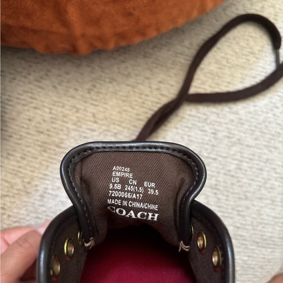Coach Brown Sneakers with Red Interior - Picture 5 of 6